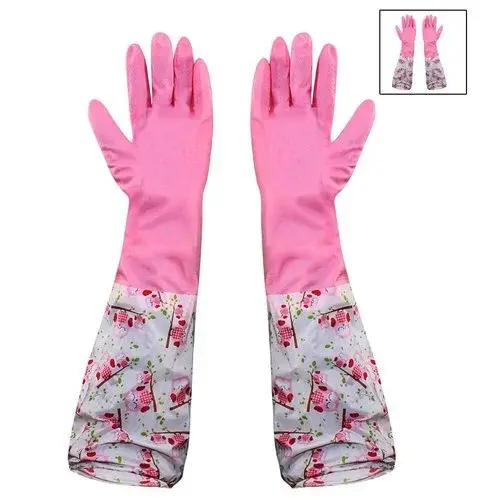 Full Hand Printed Dish Washing Gloves
